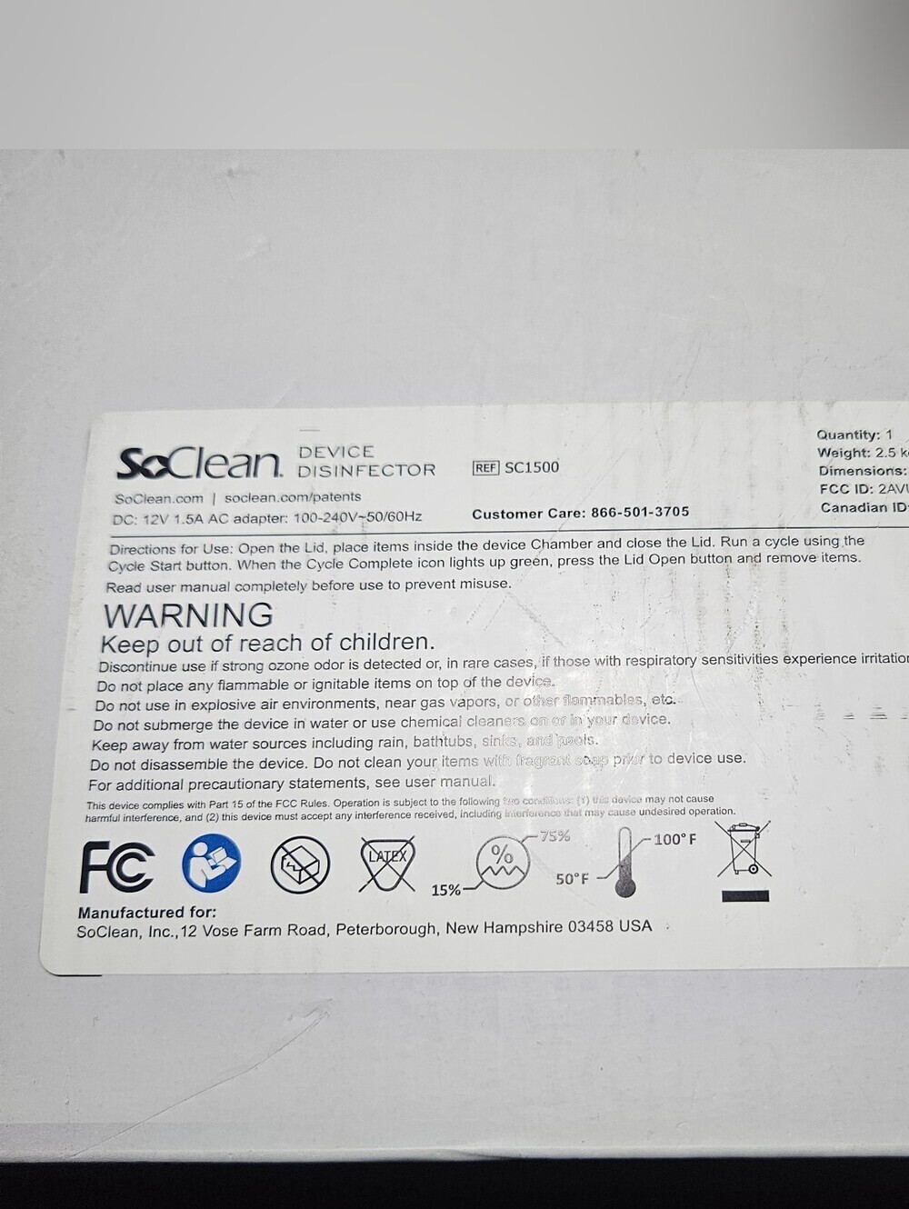 SoClean SC1500 Device Disinfector for Smartphones and More - Picture 5 of 5